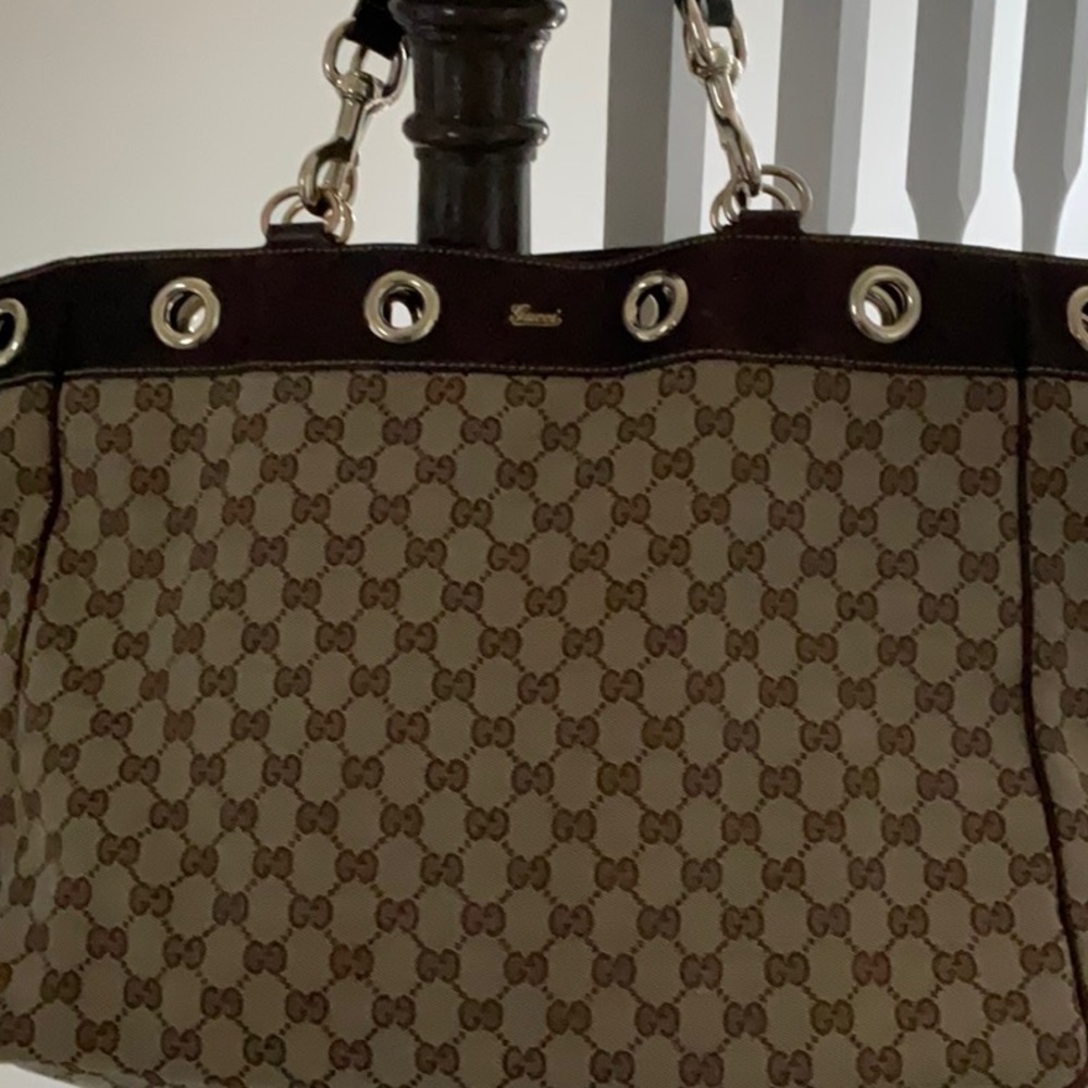Gucci Positano Medium Tote Beige